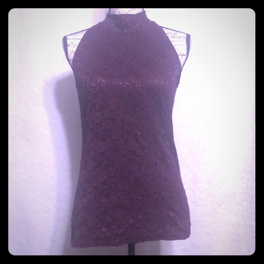🌹Victoria Secret Laced High Halter Sz Med Purple